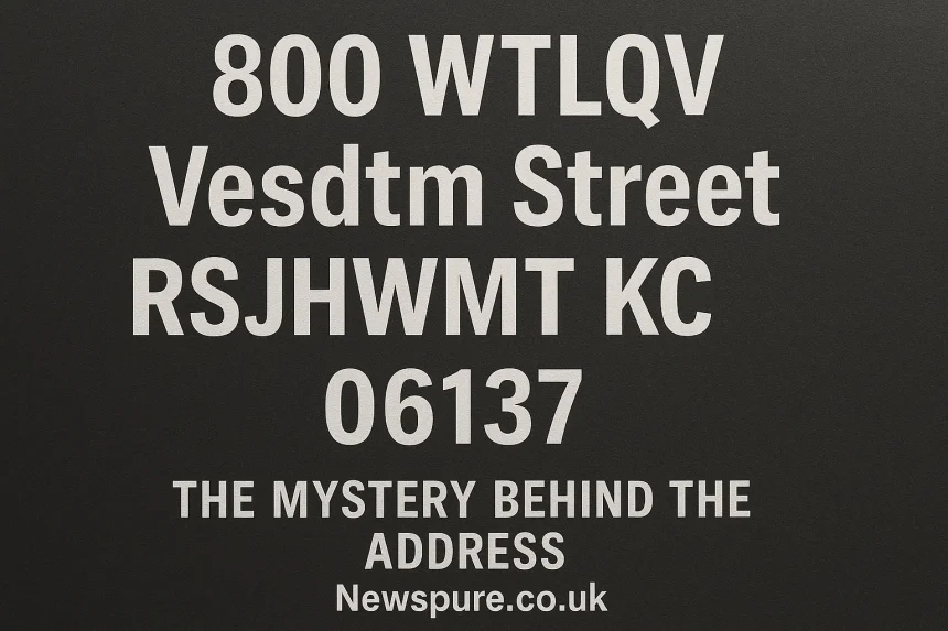 800 WTLQV Vesdtm Street RSJHWMT KC 06137